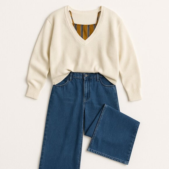 Striped Gold Yellow Navy White Tank Top Cami Size Large Lightweight Trendy Layer - Picture 2 of 5